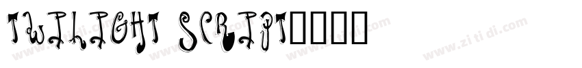twilight script字体转换